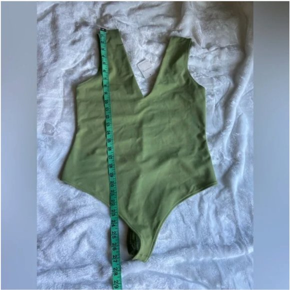 NWT Free People | Keep It Sleek Bodysuit in Oasis Green Size L - Picture 6 of 6